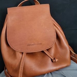 Portland Leather Goods Terracotta Bucket Backpack
